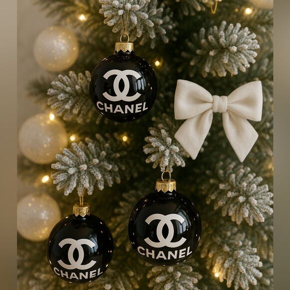 Black Holiday Christmas Ornaments - Picture 1 of 7
